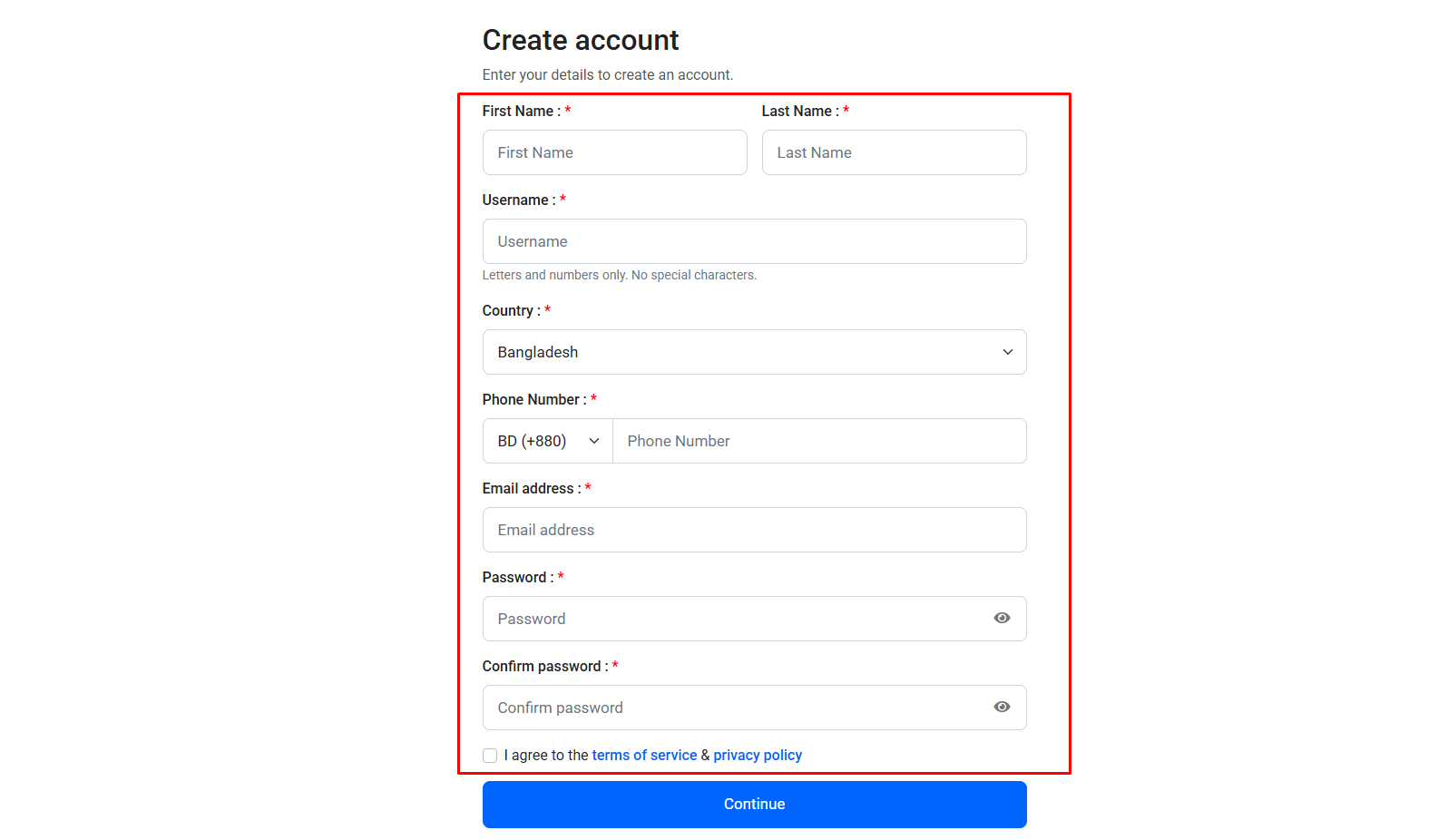 Registration করা
