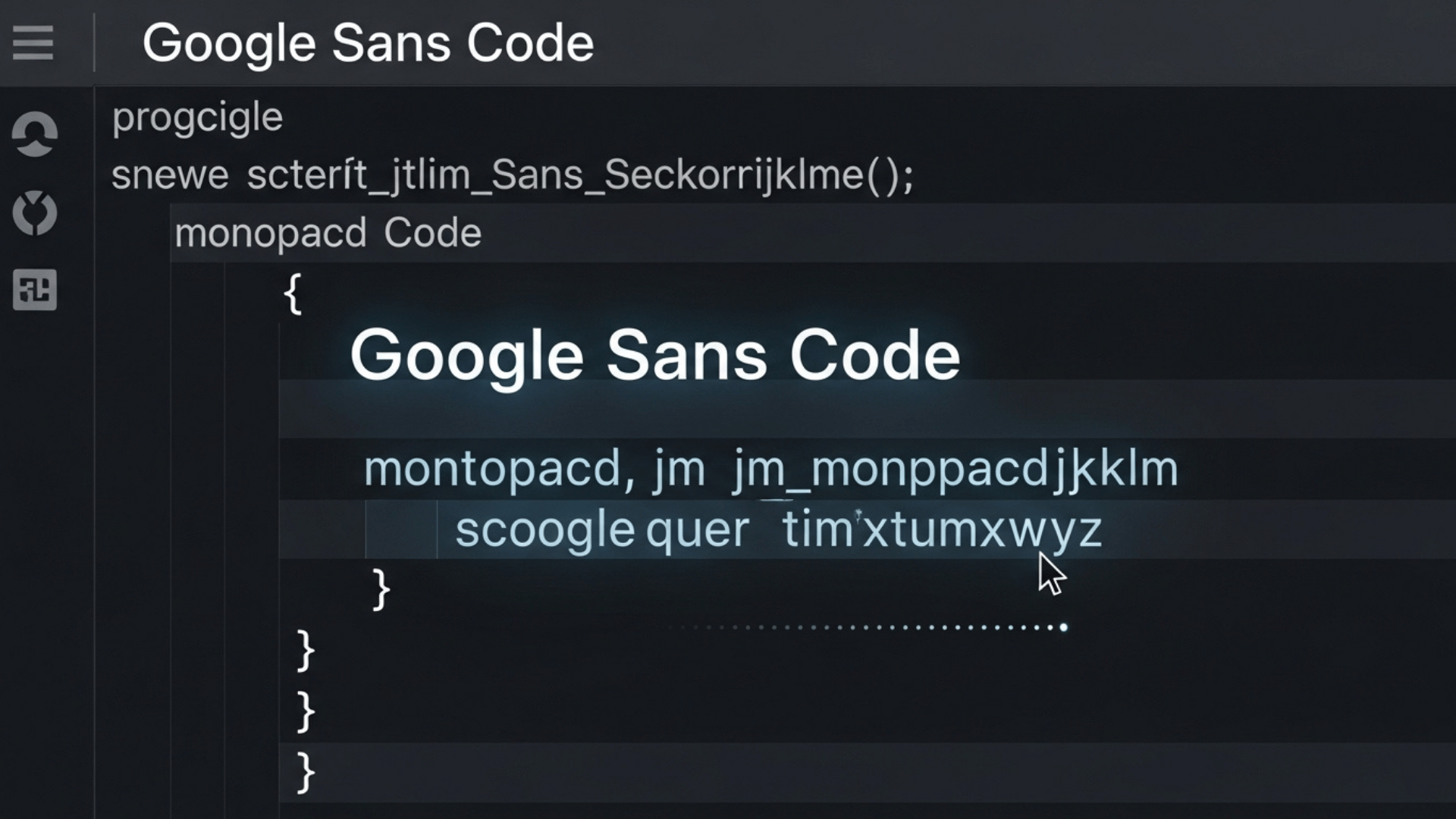 Google Sans Code দেখতে কেমন?