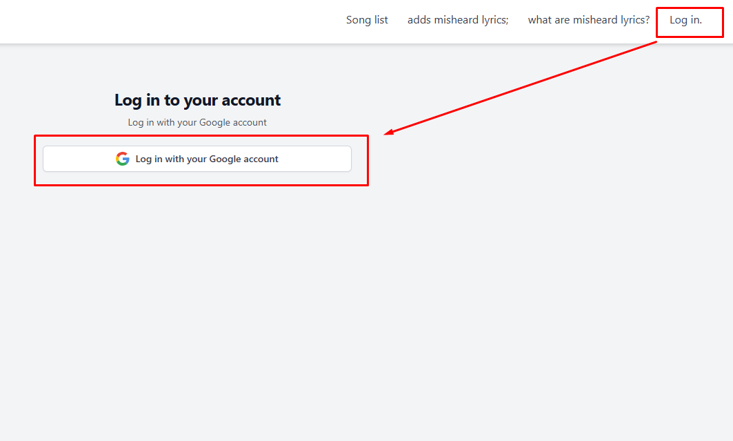 Google Account দিয়ে লগইন