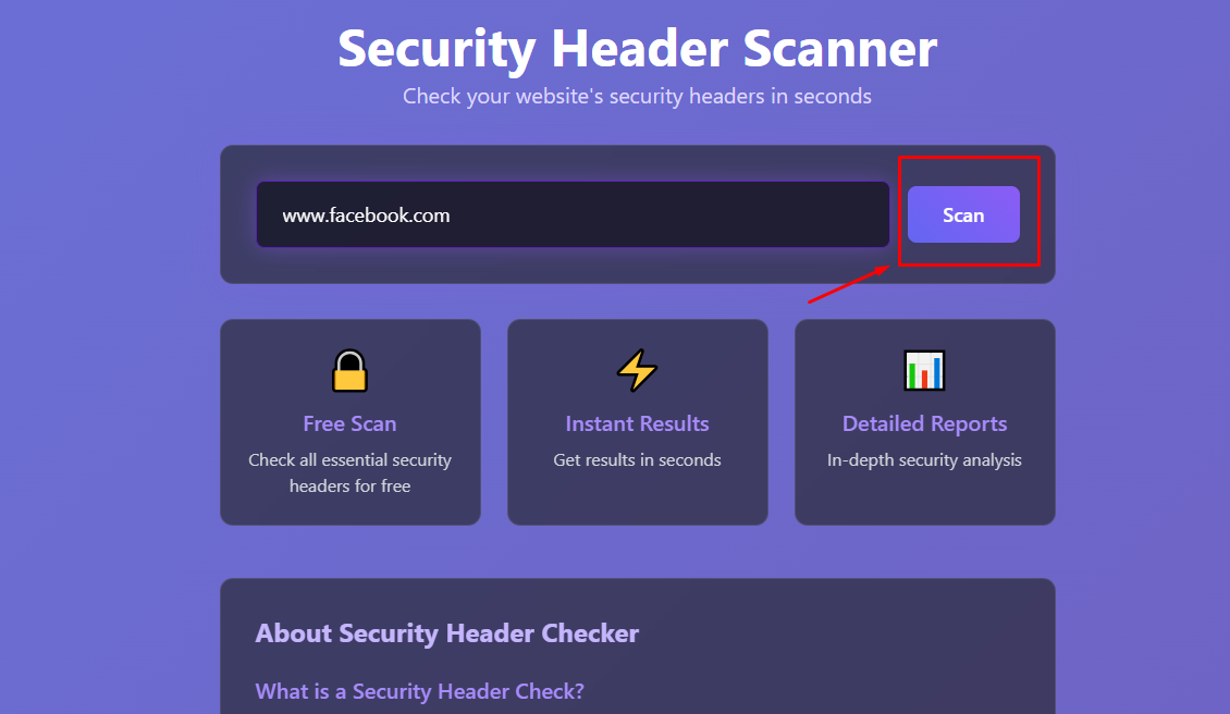 Scan Button-এ Click