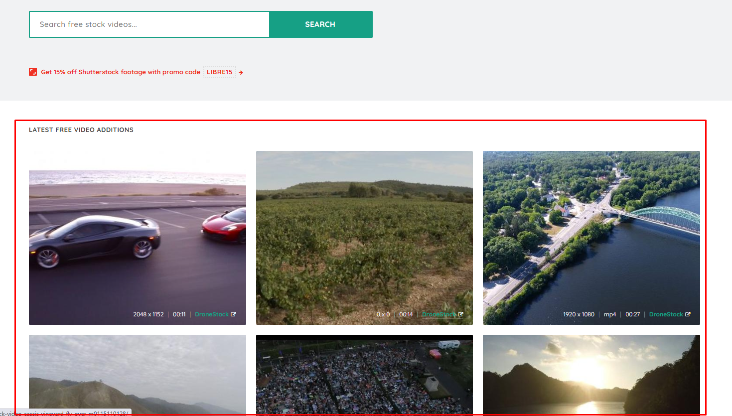 Librestock Video Website