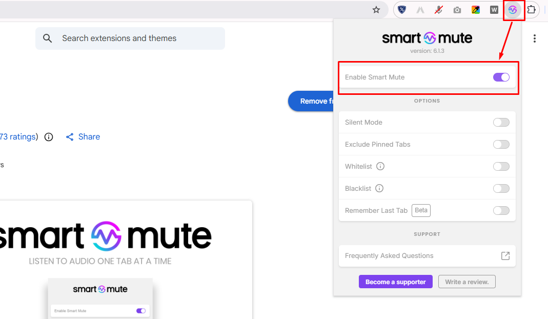 Smart Mute Enable