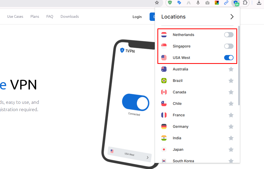 free user server list
