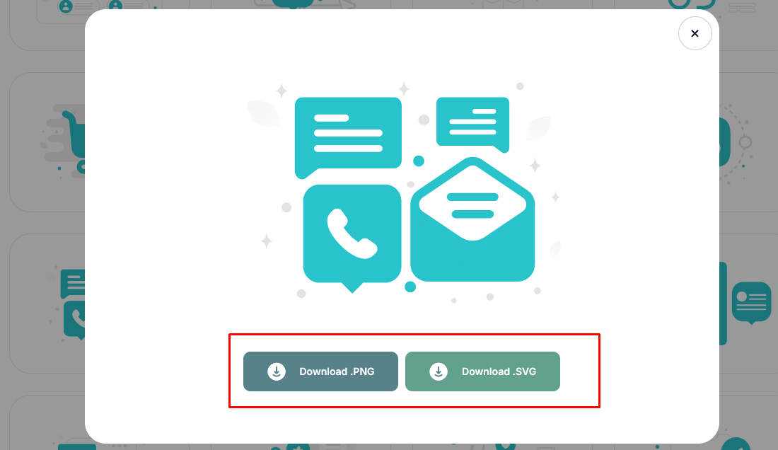  Illustration select করার পরে Download button