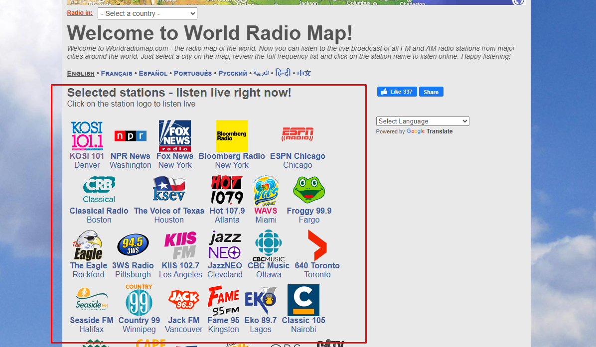 Popular Cities-এর Section