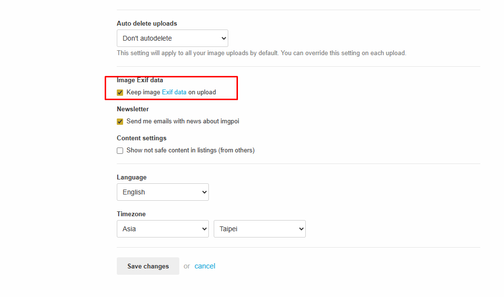 Keep image Exif data on upload