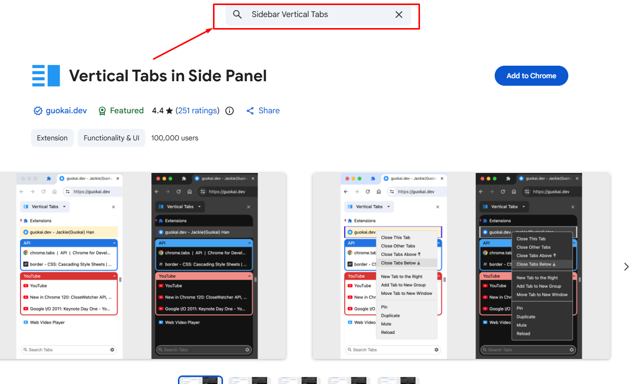 Sidebar Vertical Tabs