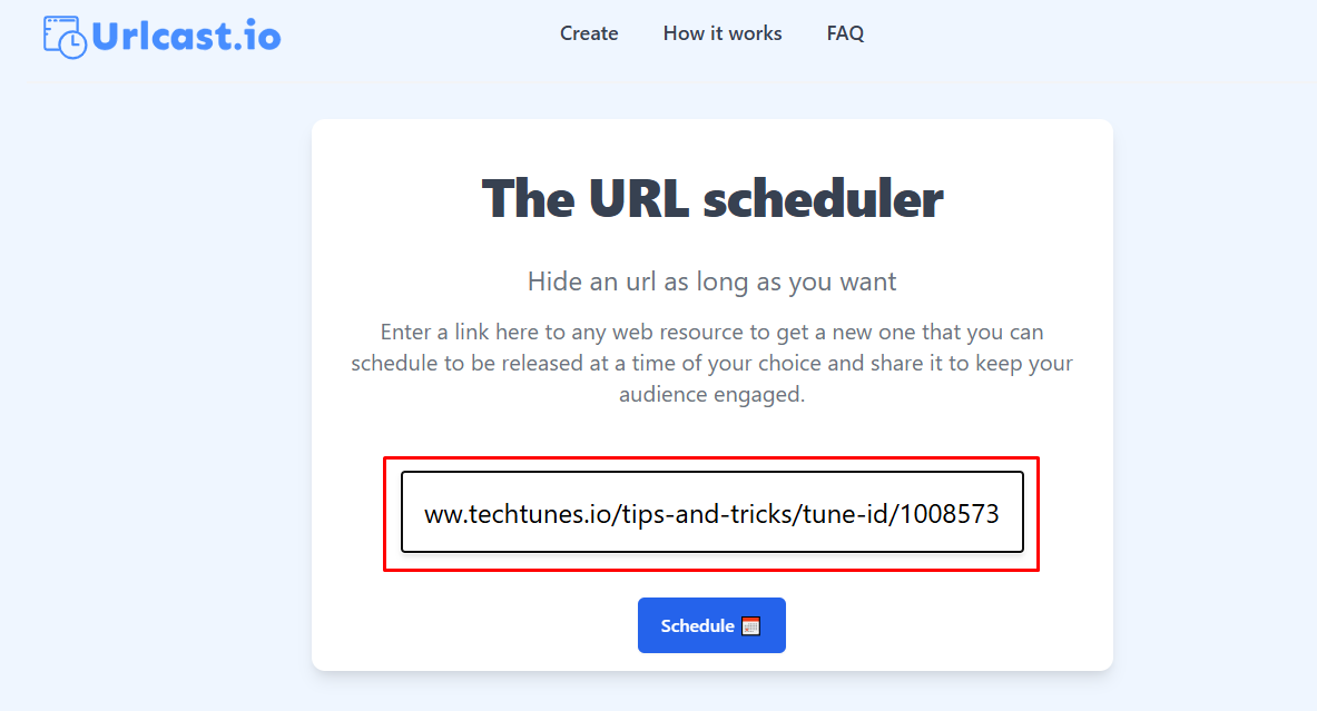 URL Paste করার অপশন