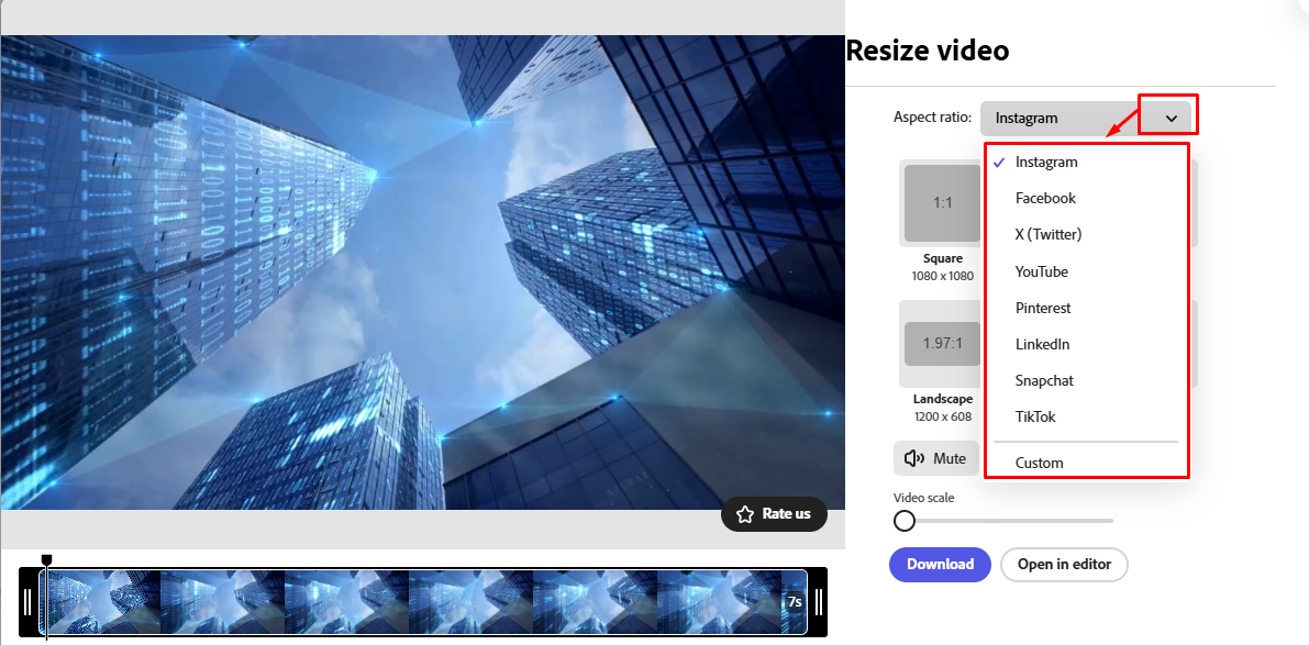 Dropdown menu থেকে Platform Select