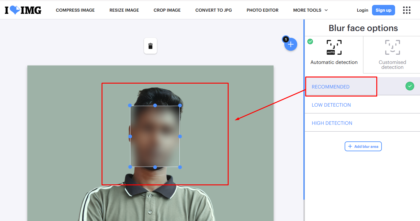 Face Blur Option