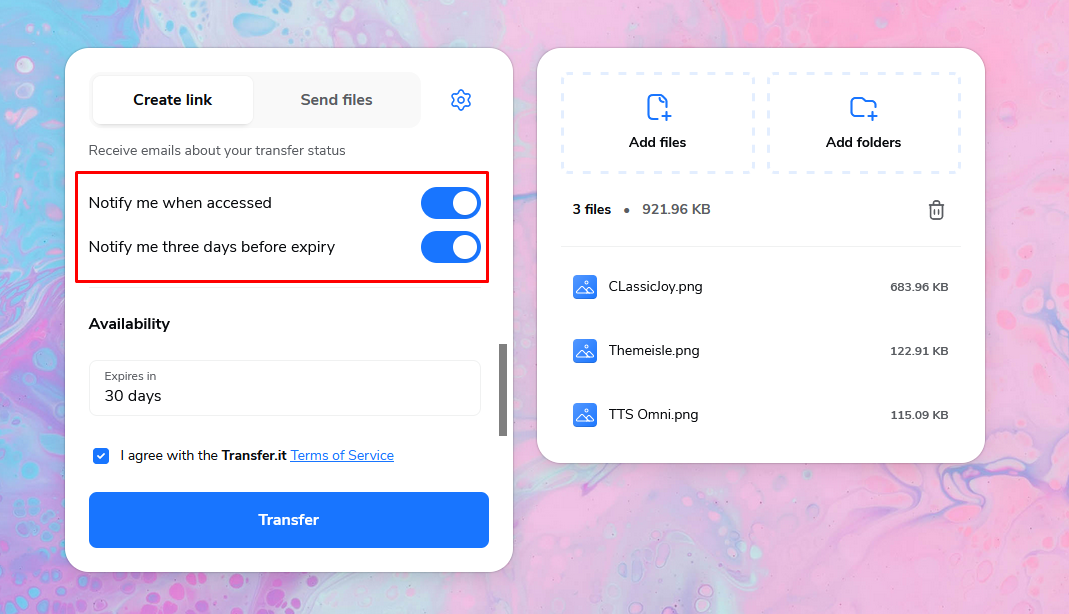 Enable Notification Function