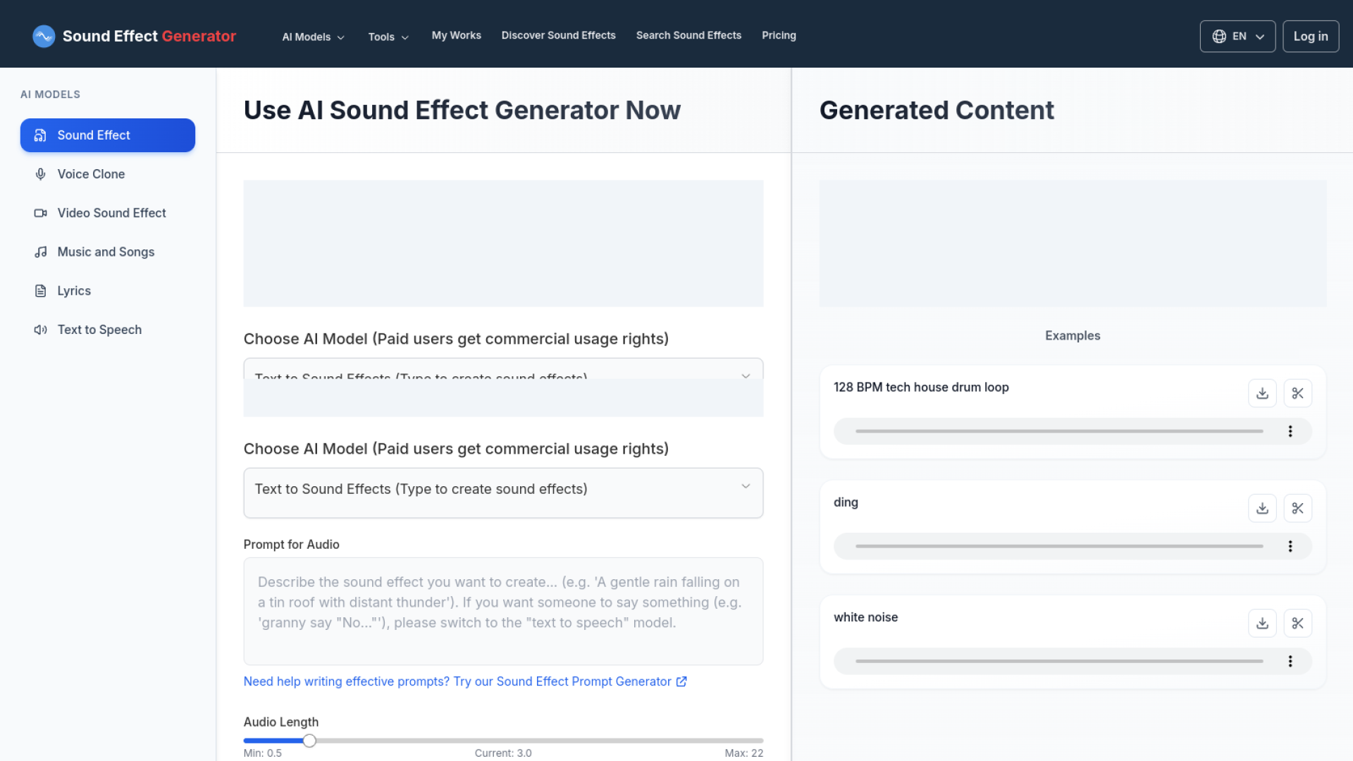 Sound Effect Generator