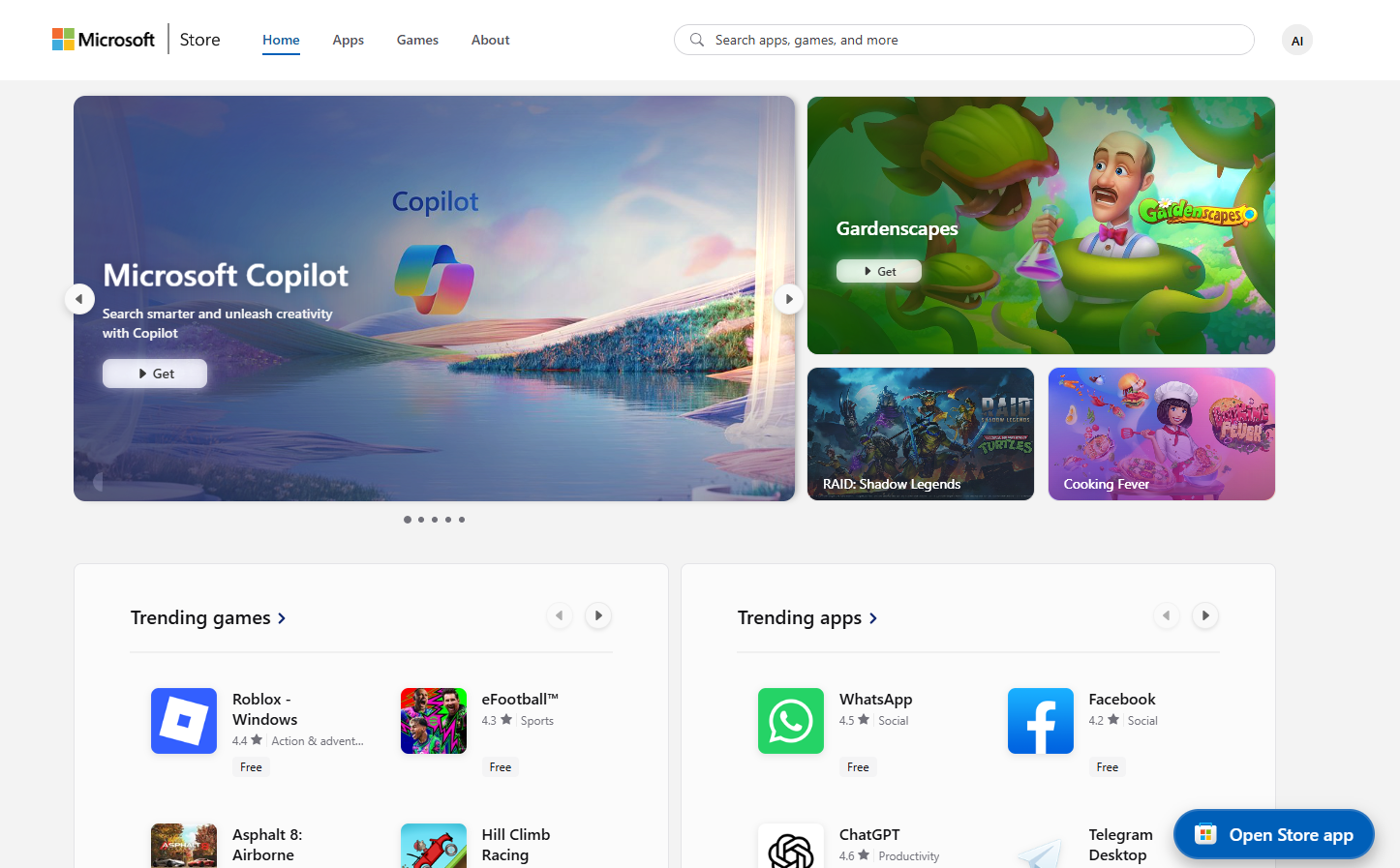 Microsoft Store Application