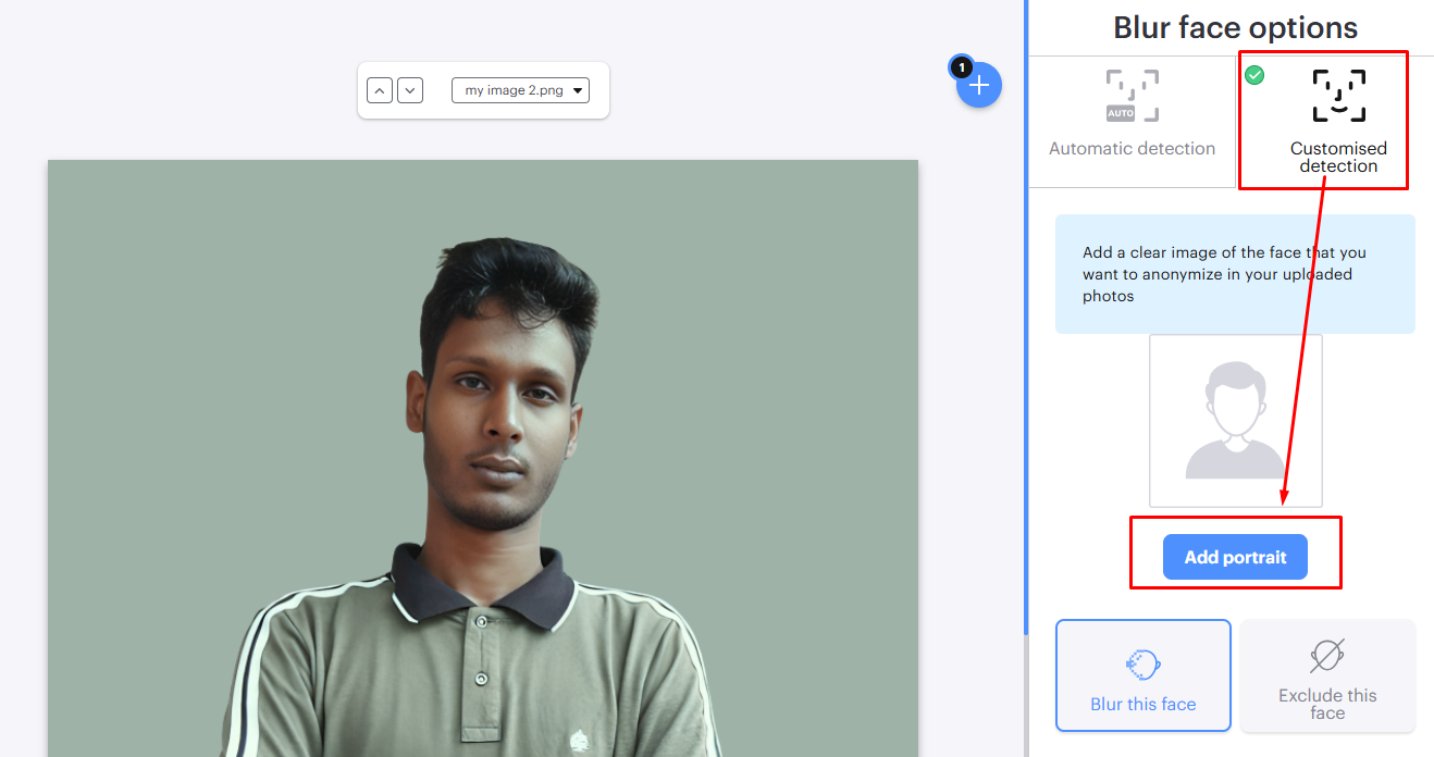 iLoveIMG-এর Custom Detection Function