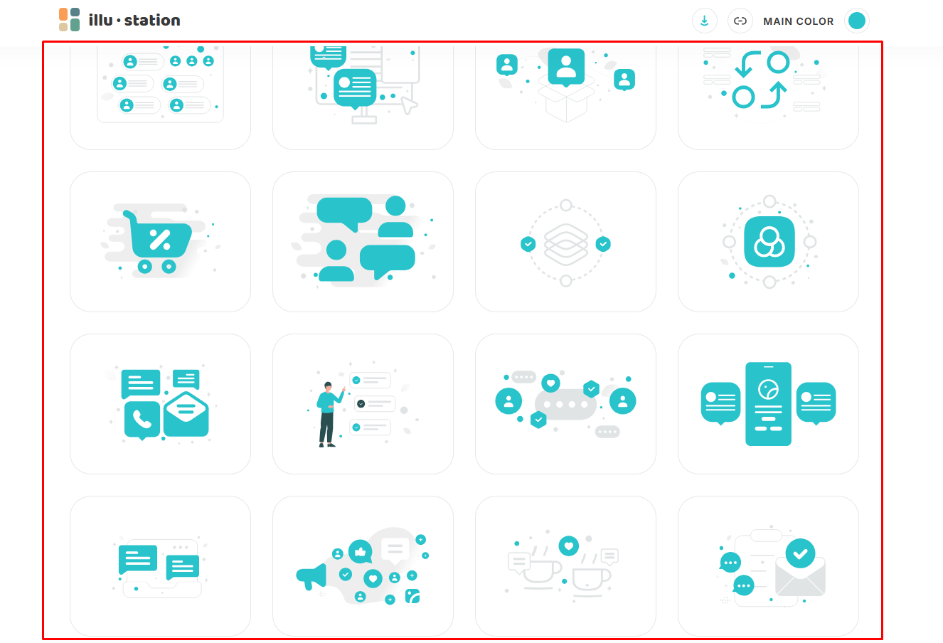 Themeisle Illustration webpage টি Scrol