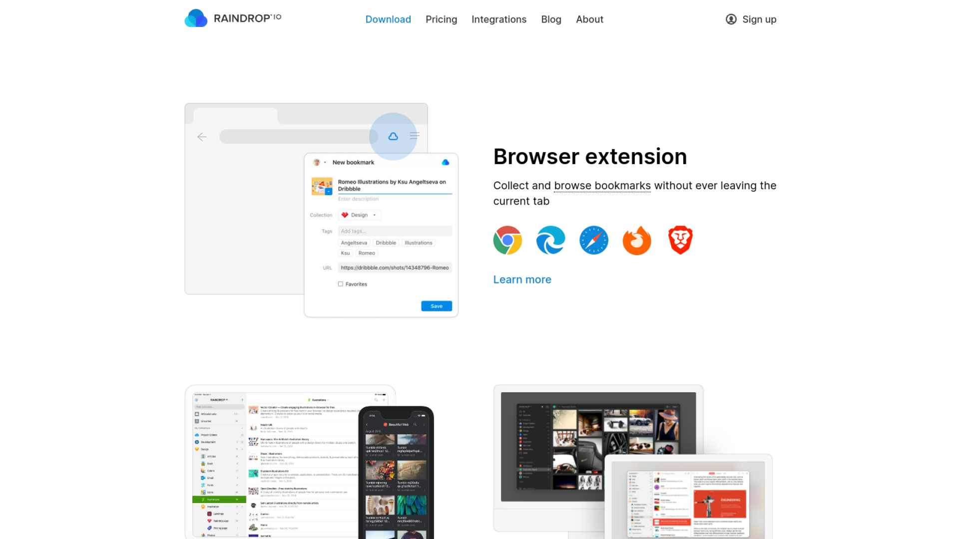 raindrop.io extension