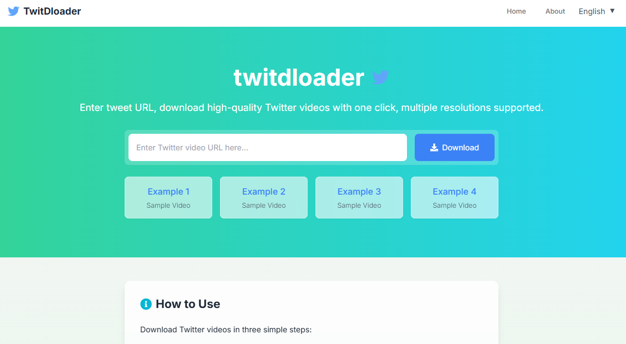 TwitDloader Website