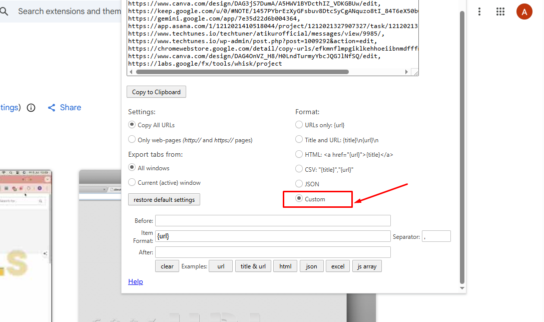 CUSTOM FORMAT ও SELECT
