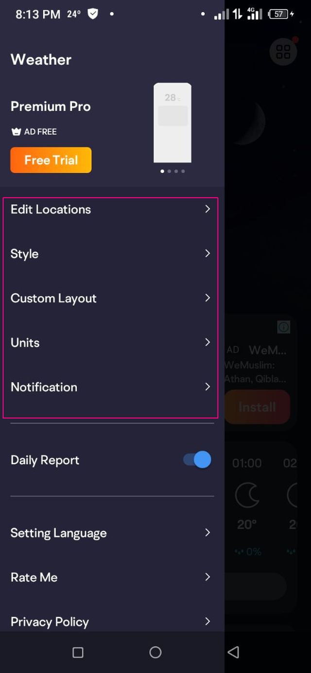 Setting নিজের মতো