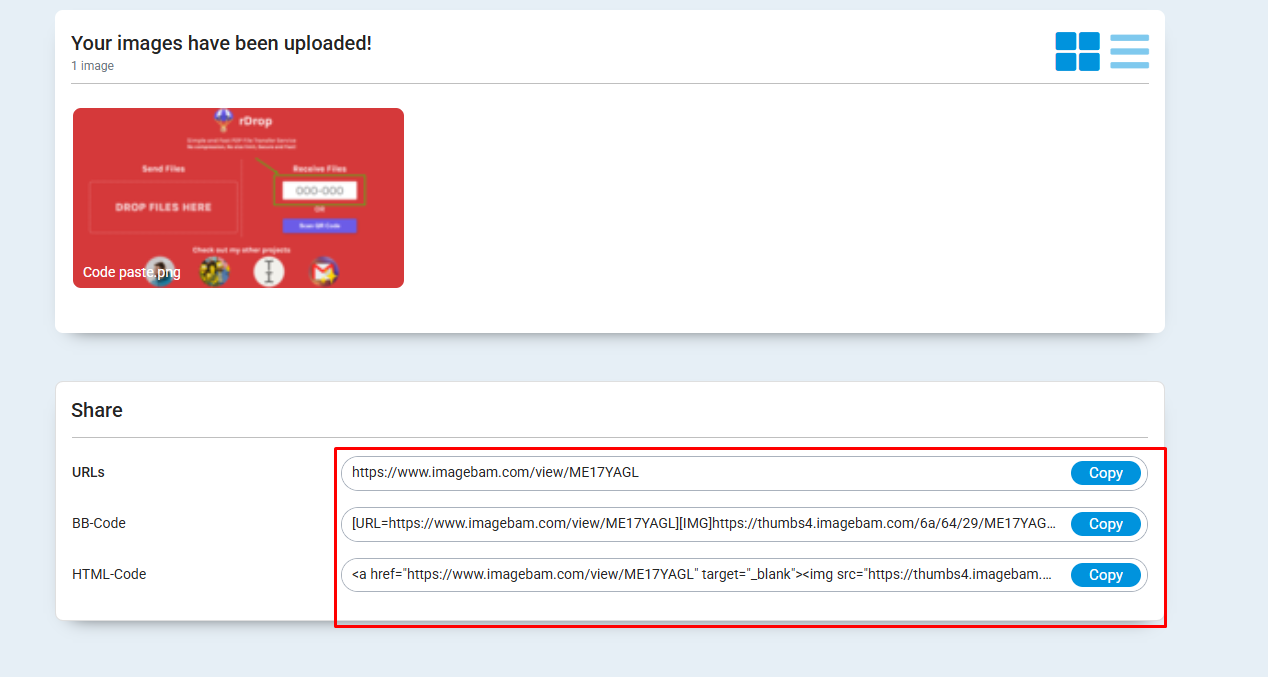 Sharing Link সংগ্রহ