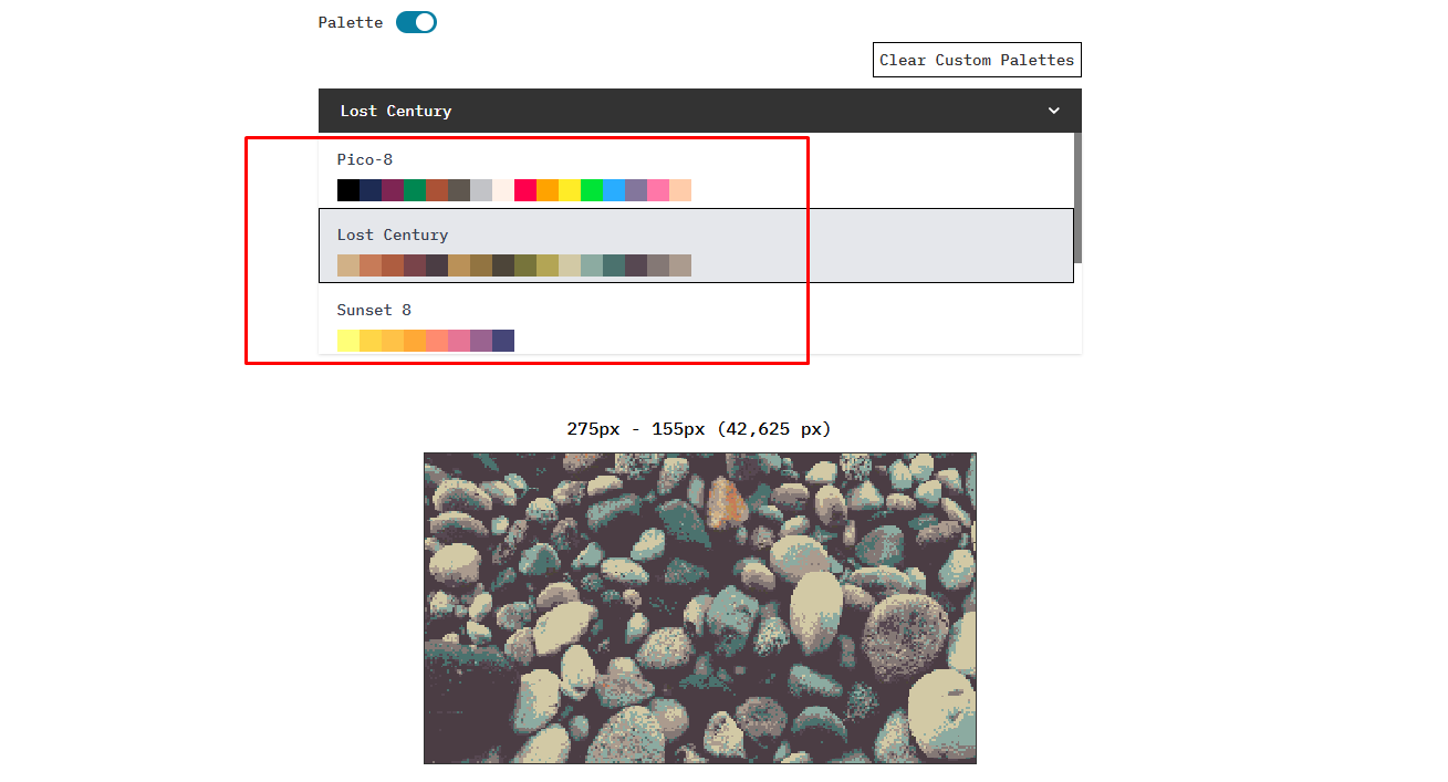 Color Palette তৈরি