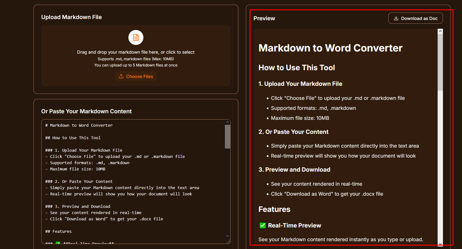 See the Real-Time Preview