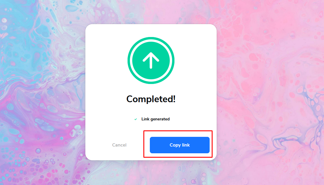 Upload and Get Share Link
