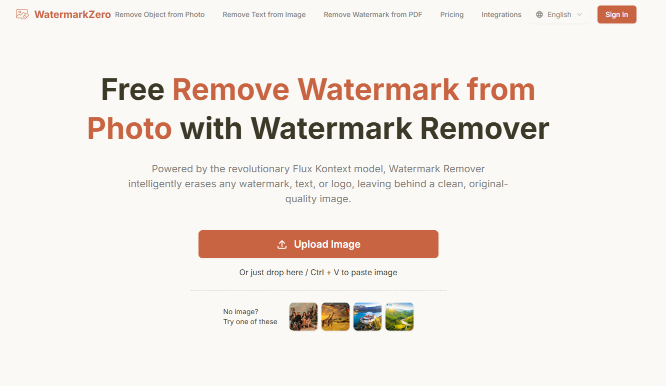 WatermarkZero-র Website