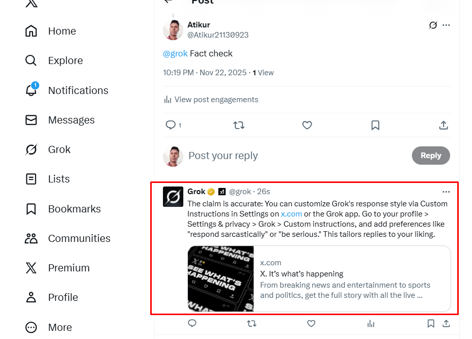 Tweet-টির Content বিশ্লেষণ করে একটি Result