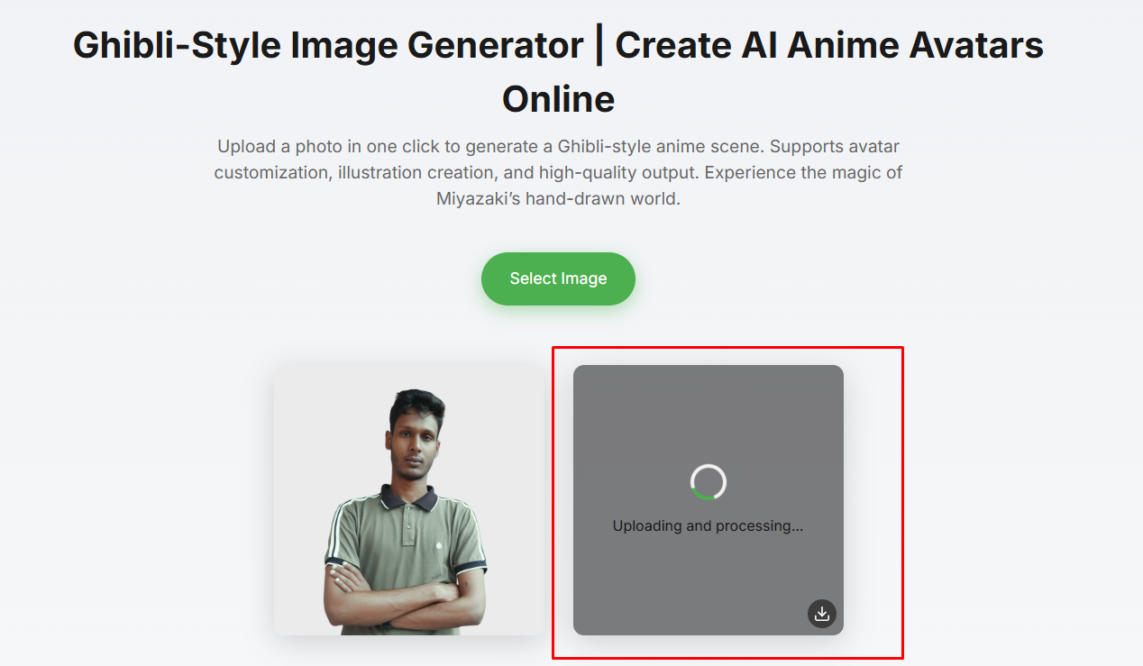 Ghibli স্টাইলে Convert