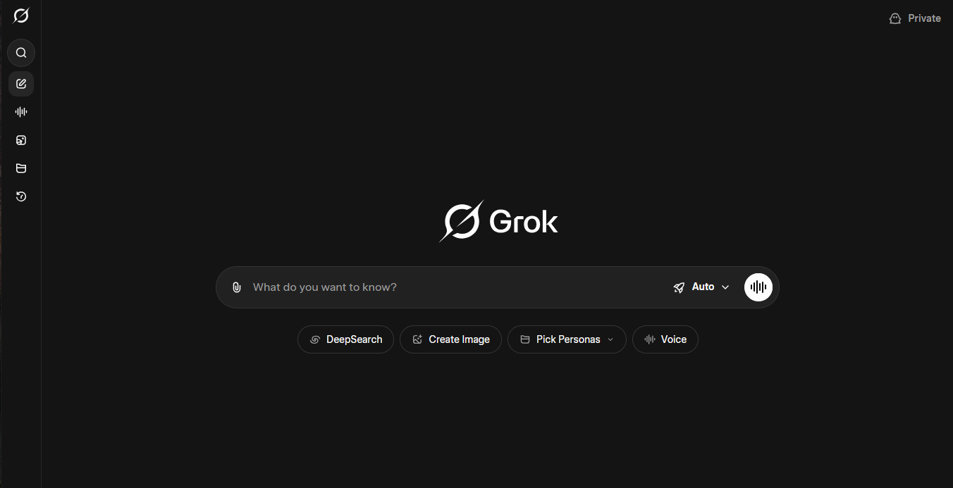 Grok AI-এর User Interface