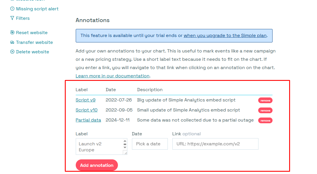 Annotations Add করা