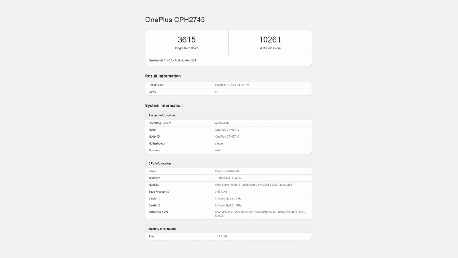 OnePlus 15 এর ব্যাটারি ডিটেইলস লিক! গিকবেঞ্চে ঝড় তোলা এই ফোনে আর কী চমক থাকছে?
