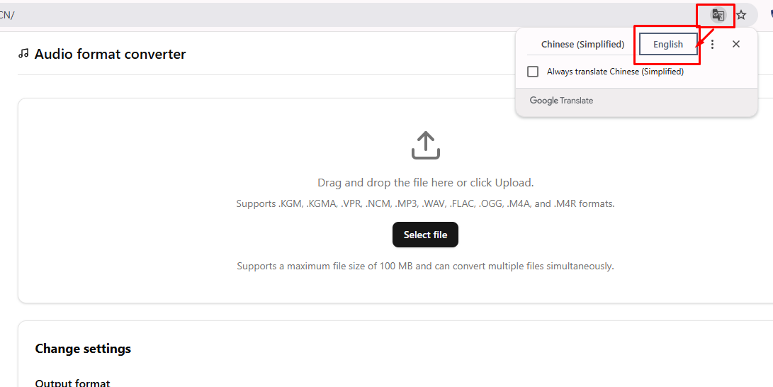 Audio Convertor Website