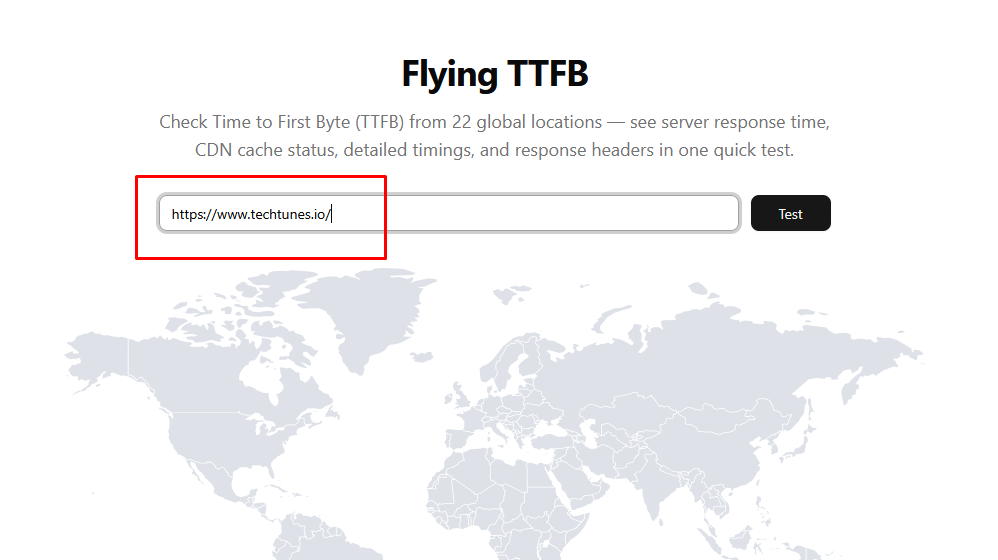 Website-এর URL লিখুন