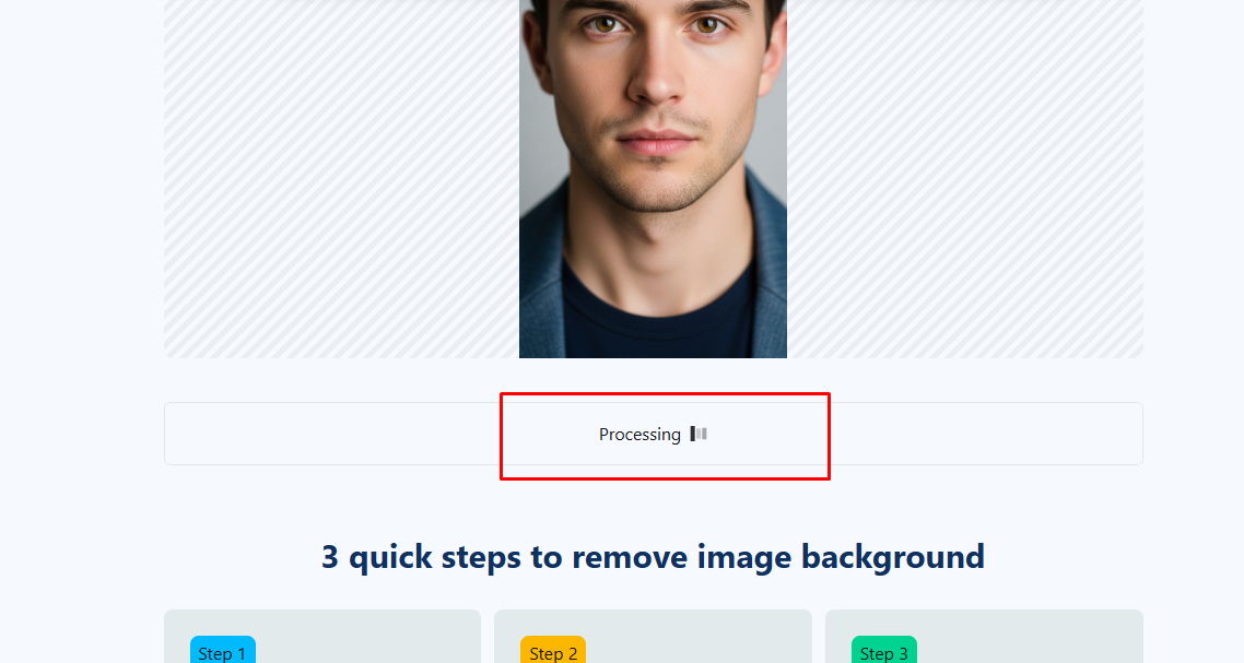 Ai bg remove process