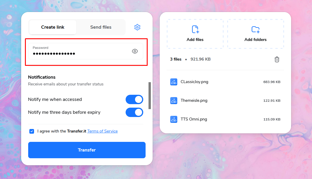 Add Password Protection