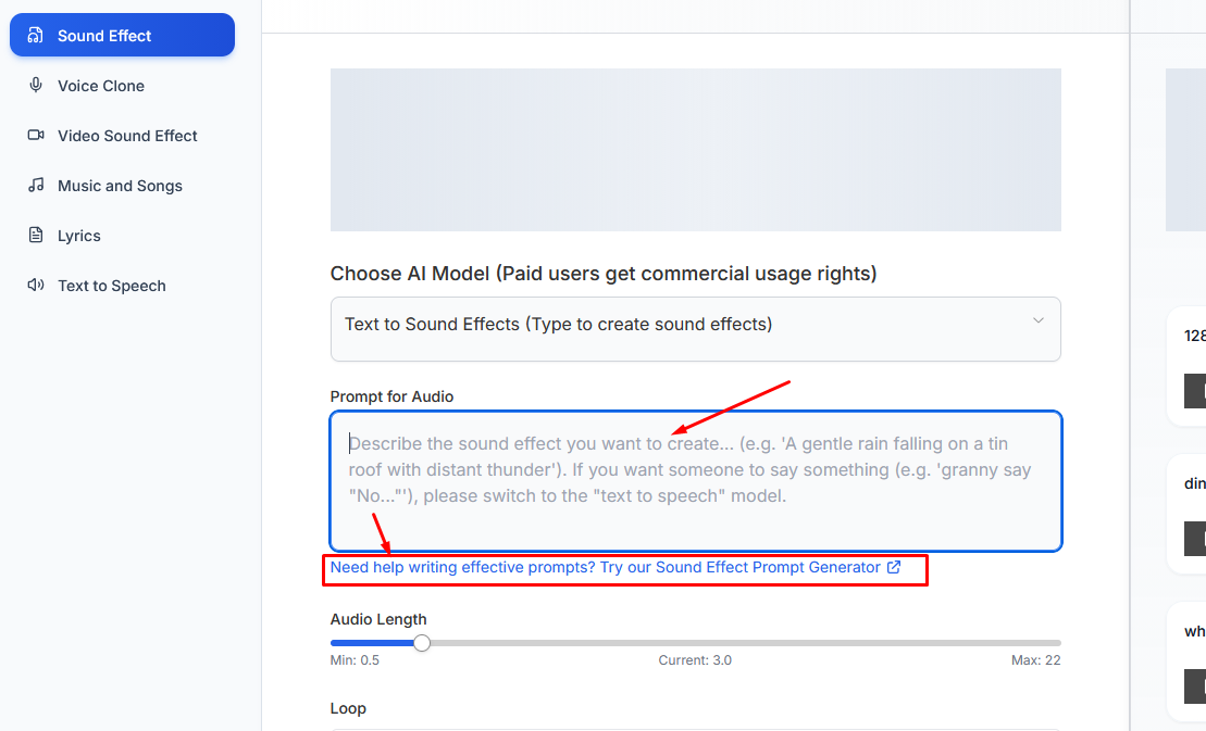 সাউন্ড ইফেক্ট টির বর্ণনা দিন