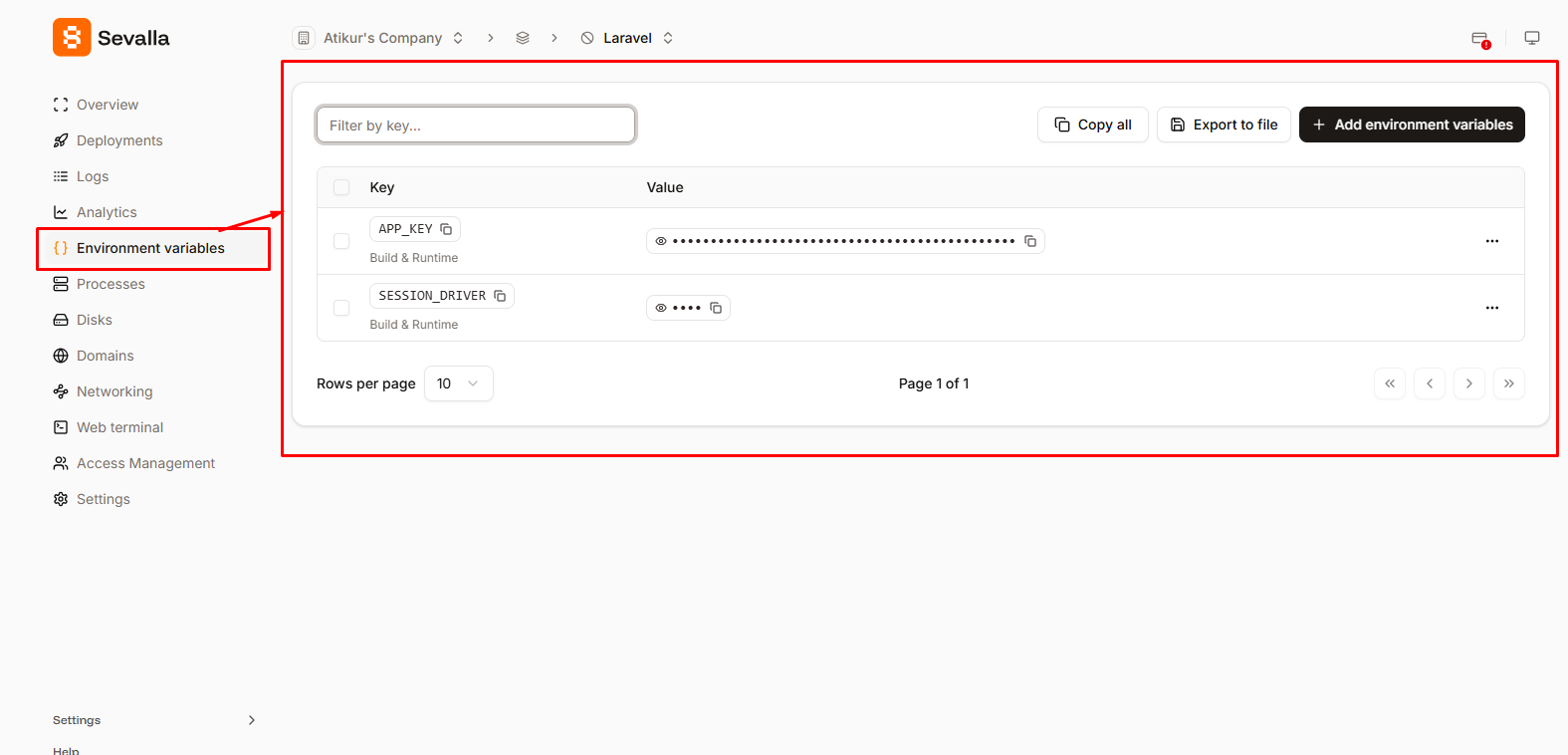 Environment এবং Parameter Setting