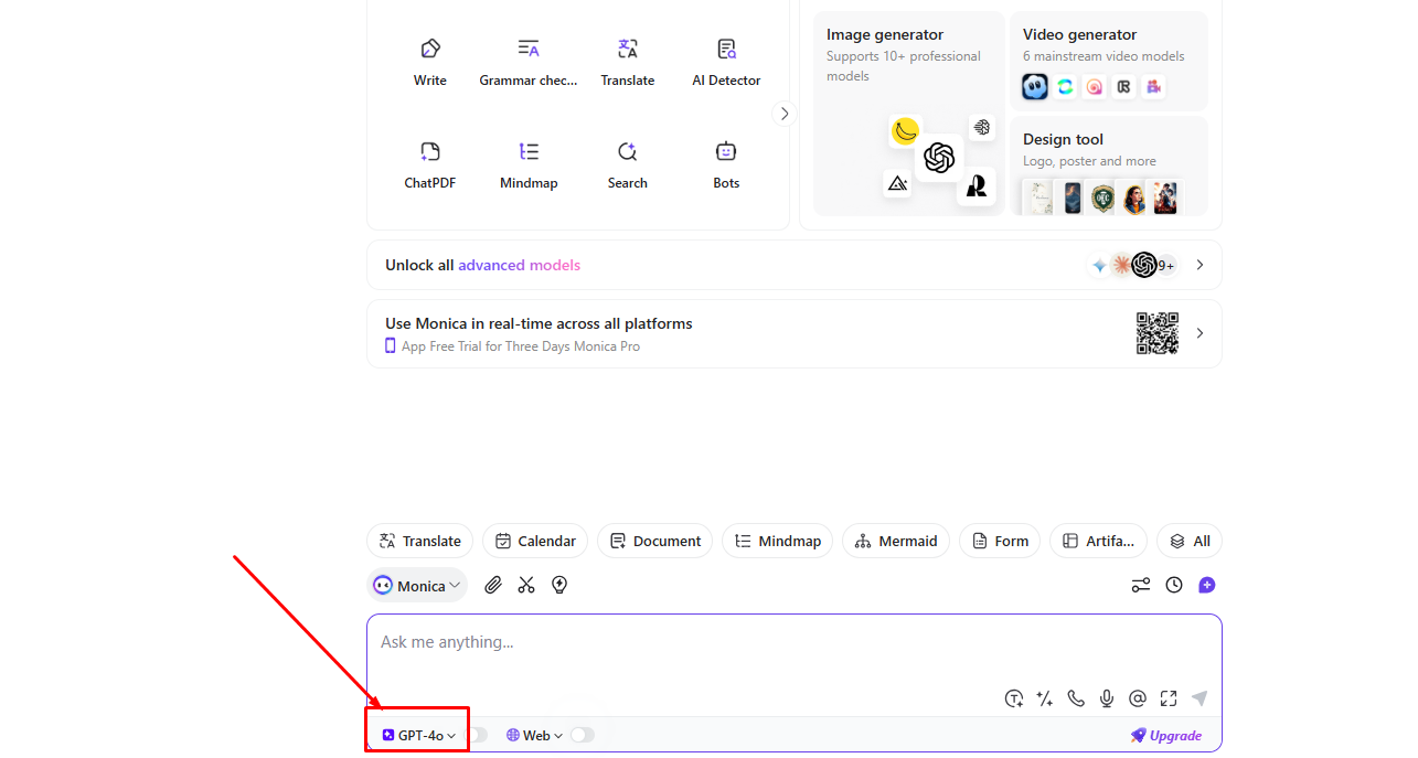 AI Model Select করা