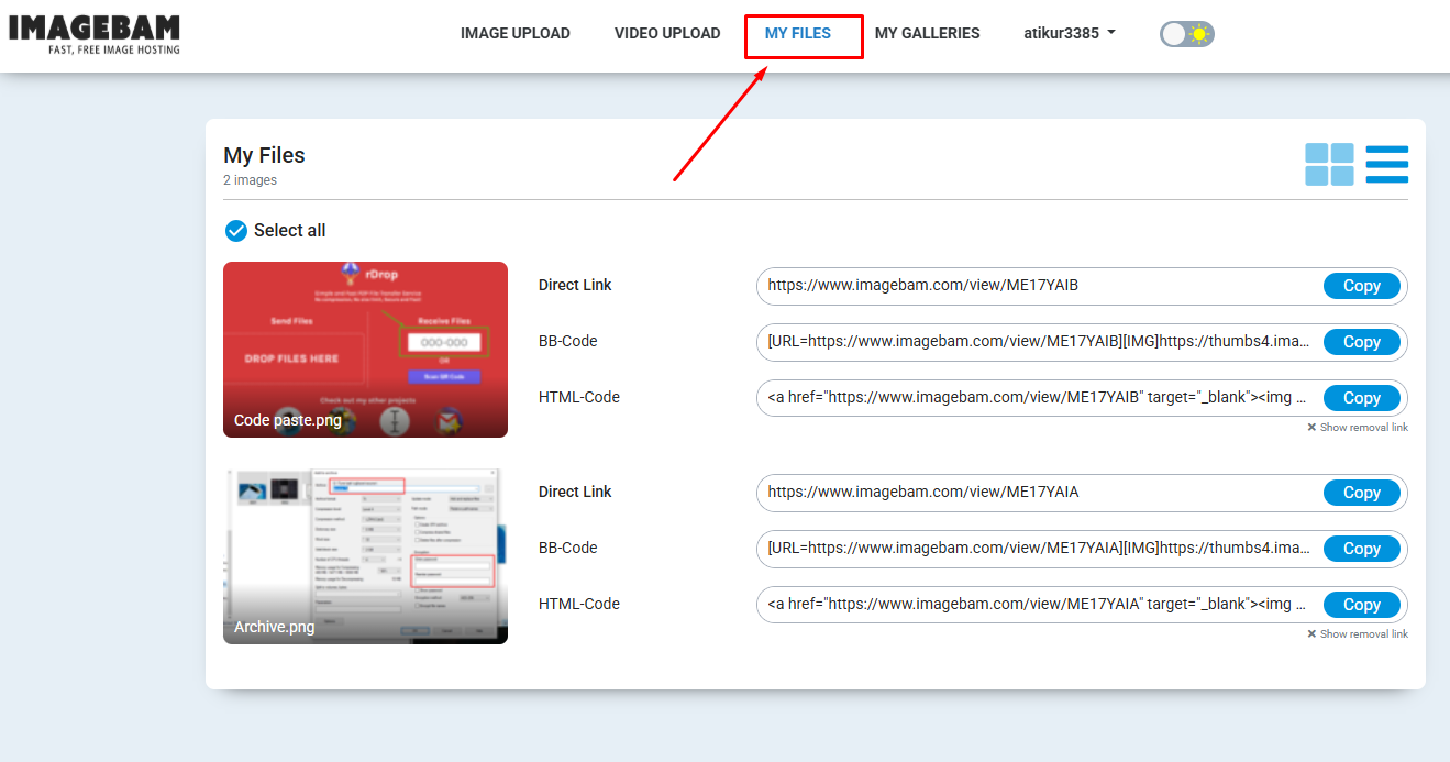 File এবং Album