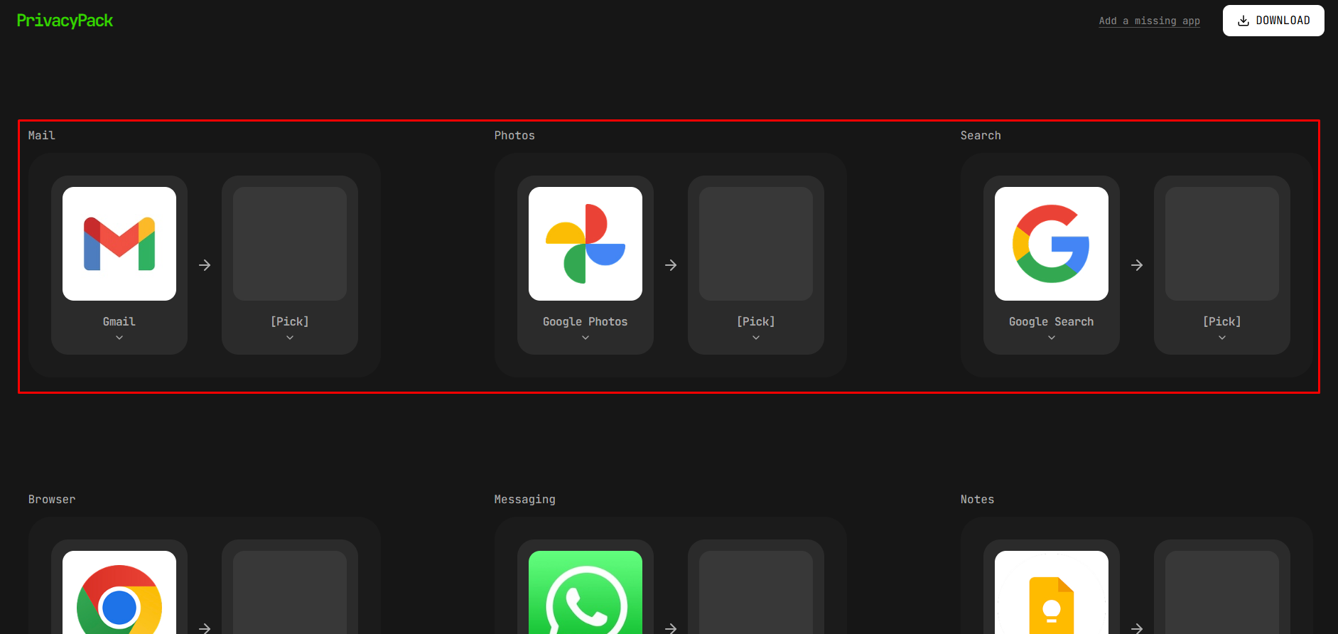 Privacy-First Option নির্বাচন