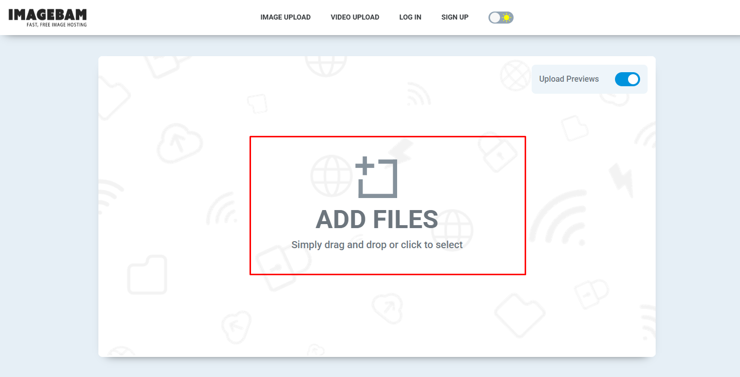 ImageBam এর Website