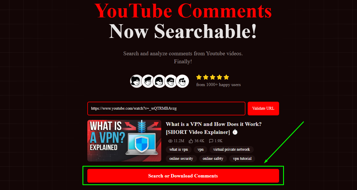 Search or Download Comments
