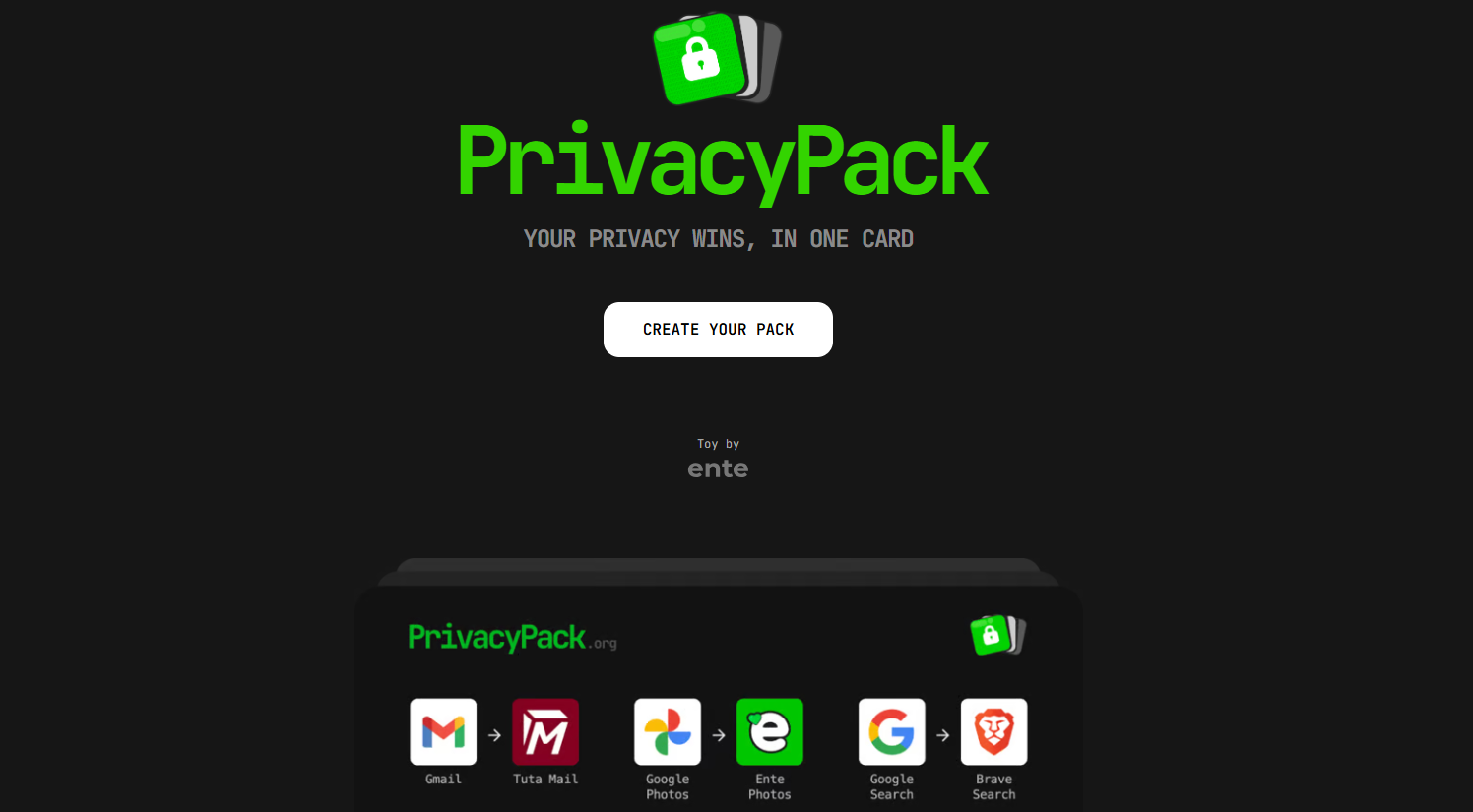 PrivacyPack Website