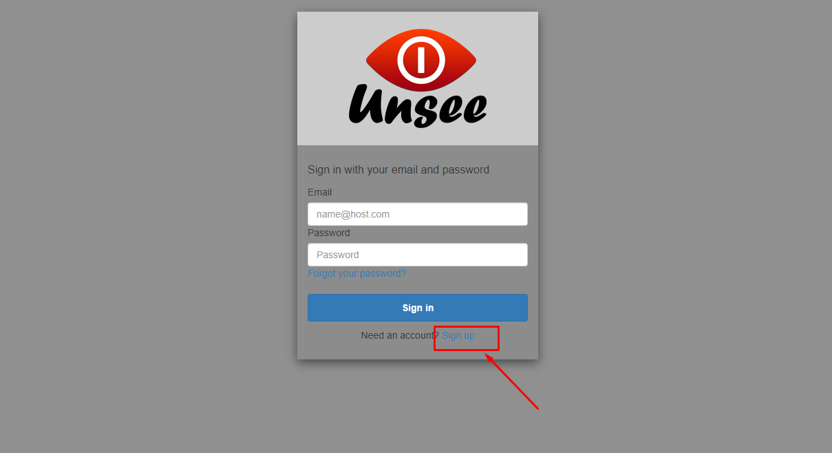 Sign Up Button-এ Click
