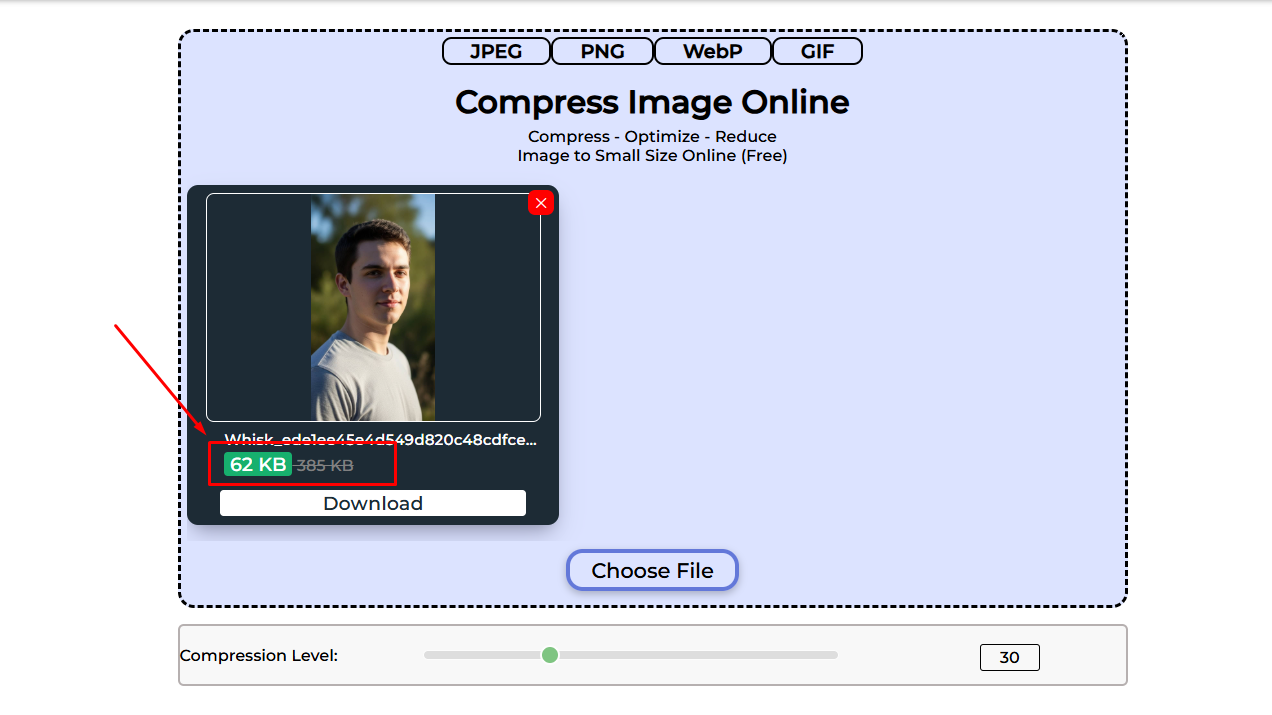 File Size এবং পরের File Size এর মধ্যে পার্থক্য