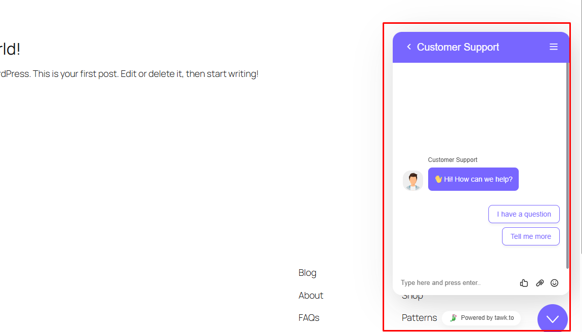 Chatting শুরু