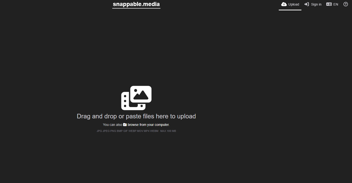 Snappable.media Website