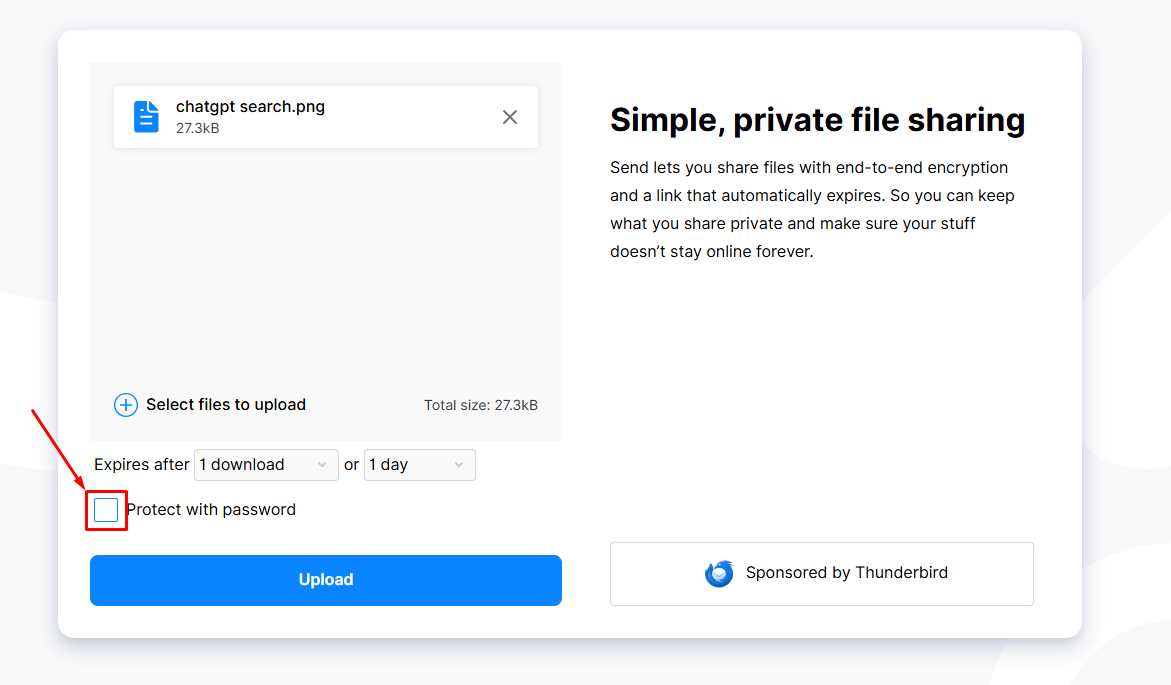 Password Protection Enable